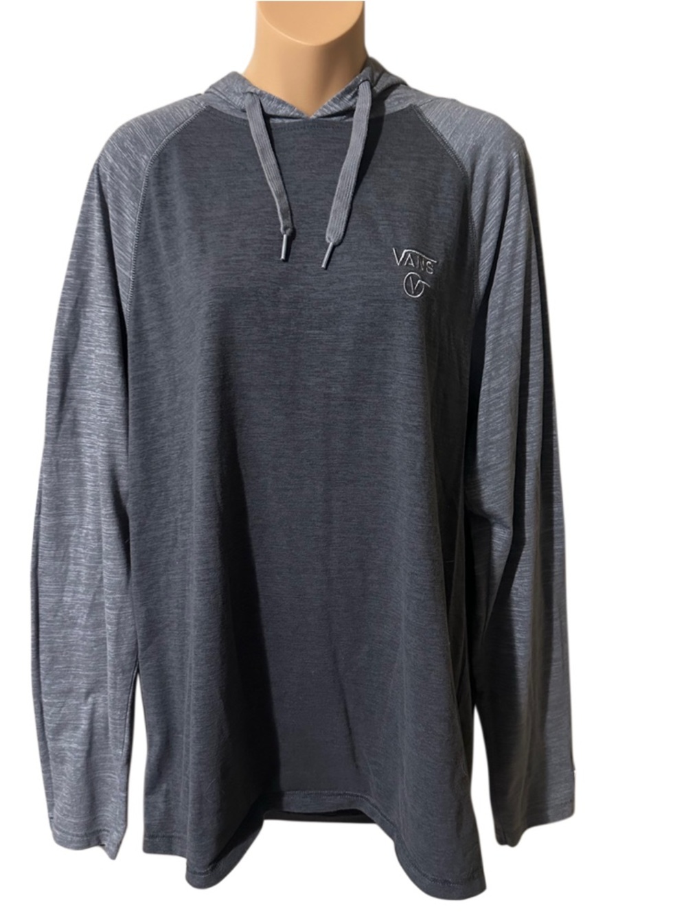Vans Men's Gray Raglan Hooded Pullover